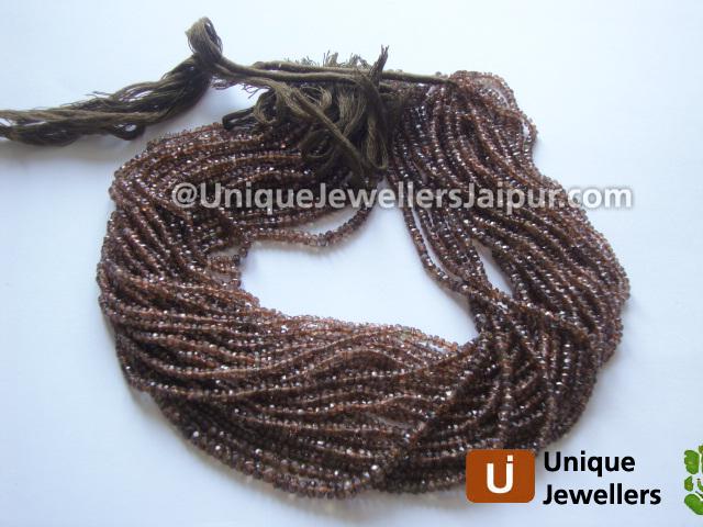 Brown Andalusite Faceted Roundelle Beads